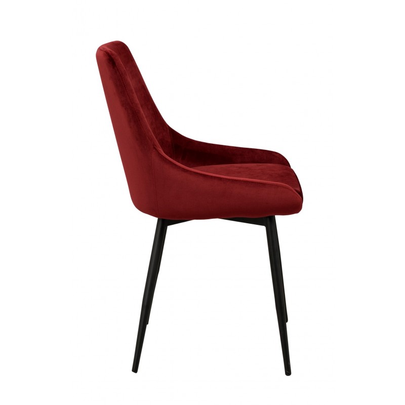 RO Sier Dining Chair Red Velvet